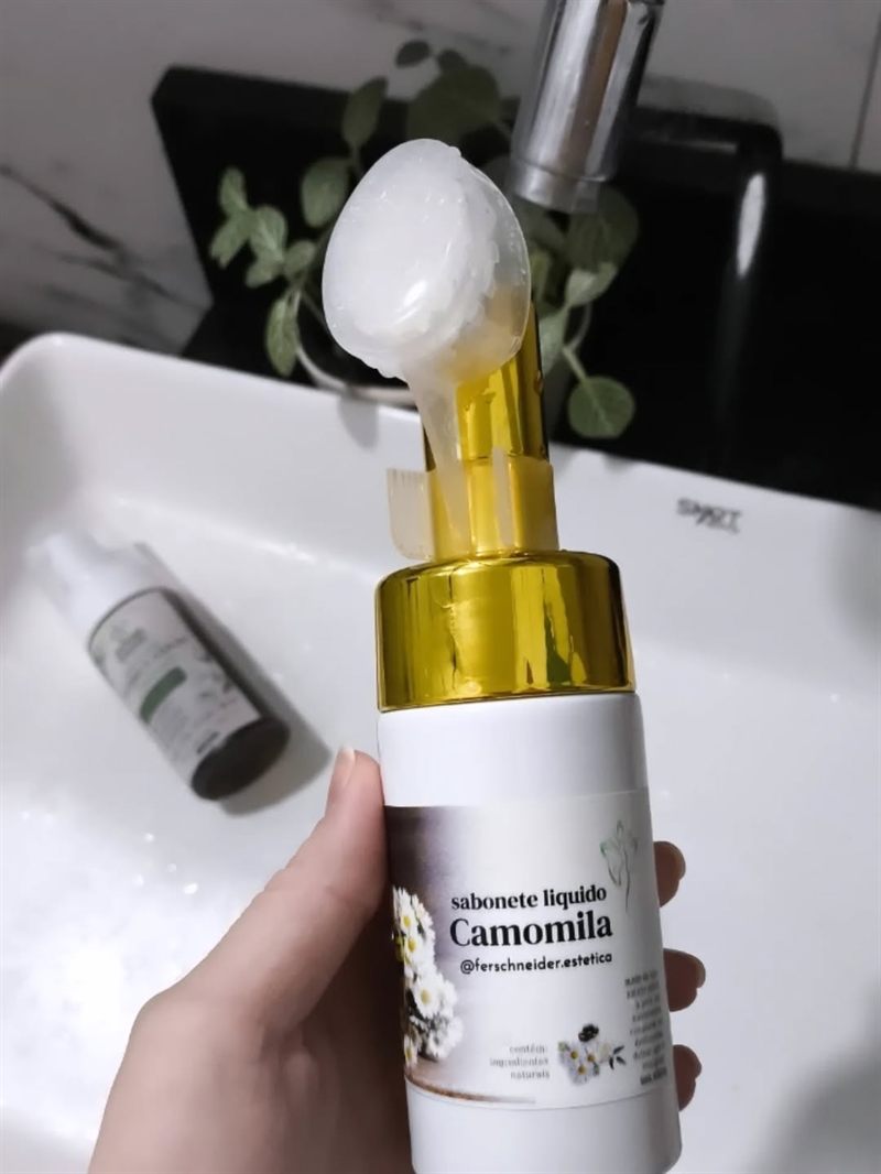 Sabonete líquido espumador de camomila